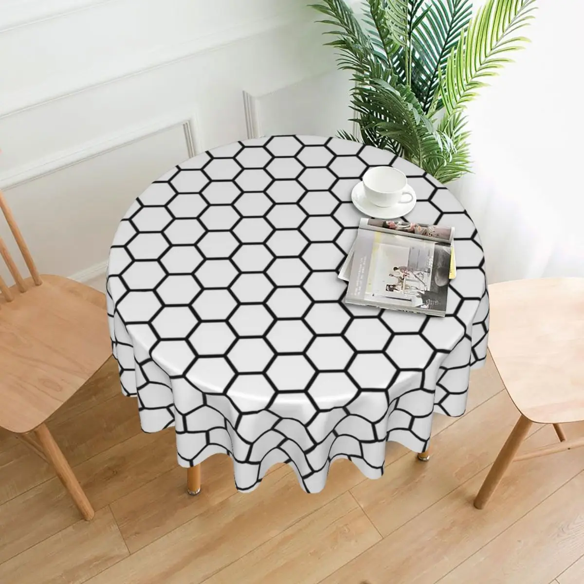 

Tablecloth Honeycomb Round Table Cloth Geometric Retro Table Cover Tablecloths Custom Events Dining Tables Table Decoration
