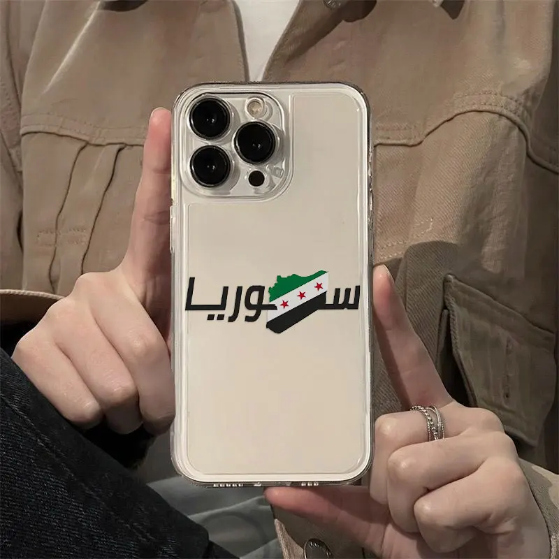 Syrian Revolution Flag Clear Soft TPU Phone Case