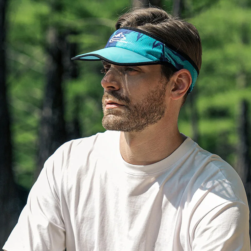 GTUBIKE No Slip Sun Hat Cooling Stretchy Visor Mesh Baseball Cap Top Empty Tennis Golf Cap Fishing Sun Protection Running Caps