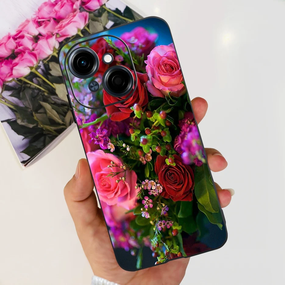 Luxury Painted Soft Silicone Case for Tecno Spark Go 2025 and Pop 9