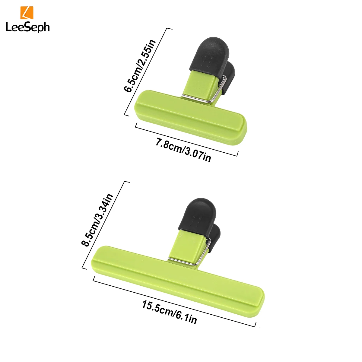 Leeseph Chip Bag Clips Set Bag Sealing Clips Stylish Wide Open Clips for Snacks Bag Bread Paper Kitchen Food Storage sealing clips,bag clips,bread bag clips,kitchen bag clips,storage bag clips