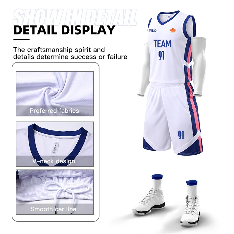 Basketball training clothes Men Adult Kid Basketball Jersey Customize Quick-drying Training Uniform