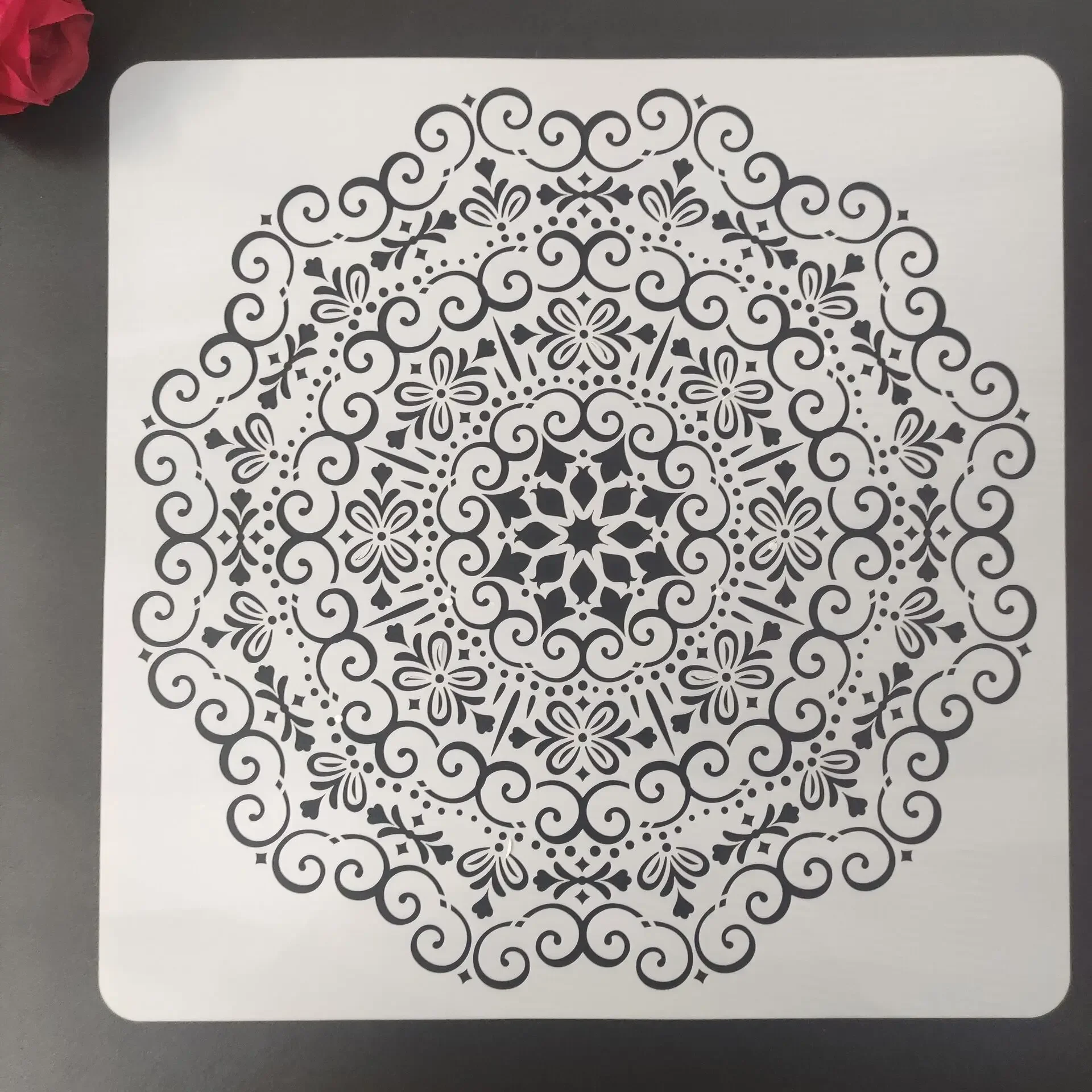 50 * 50cm Mandala Geometry DIY Layering Stencils Wall Painting Scrapbook Coloring Embossing Album Decorative Template for walls 20 piece set mandala dotting tools diy painting stencils ball stylus palette paint brushes for canvas rocks coloring drawing crafting art supplies