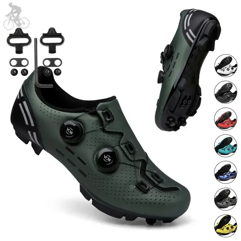 Cycling Sneaker Mtb Pedal Bicycle Shoes Flat Mountain Cycling Shoes Cleat Rb Speed Footwear Man Women Selflocking cycling shoes