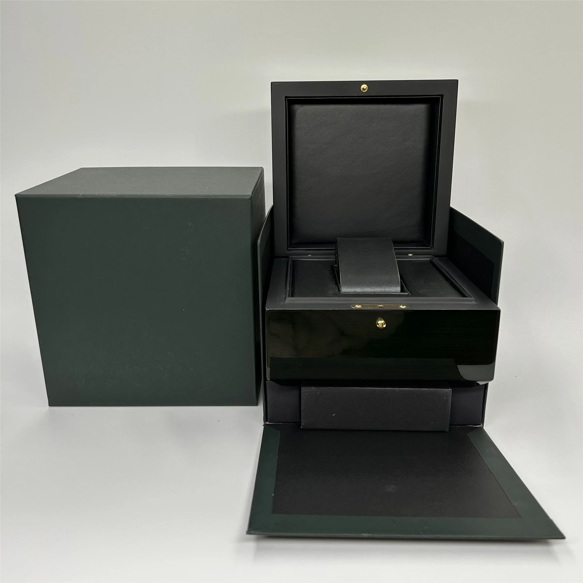 

Green Watch Factory Supplier New Luxury Gift Box With Brochure AA Watch Can Be Customized 904 l Steel Belt Waterproof Watch