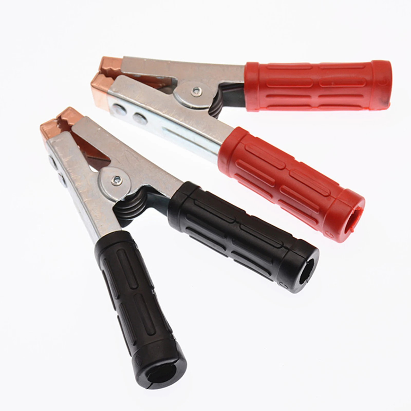 2Pcs Large Car Battery Test Lead Clips 15.8cm Insulated Alligator Clamp Auto Accessories