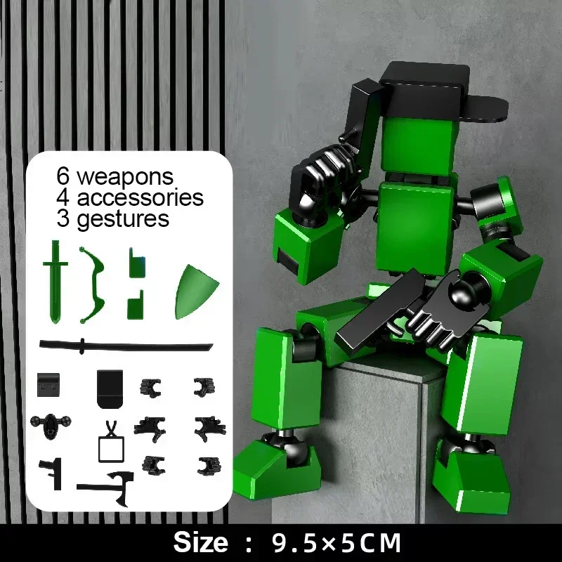 Articulated 3D Printed Shapeshifting Robot Mannequin Figure