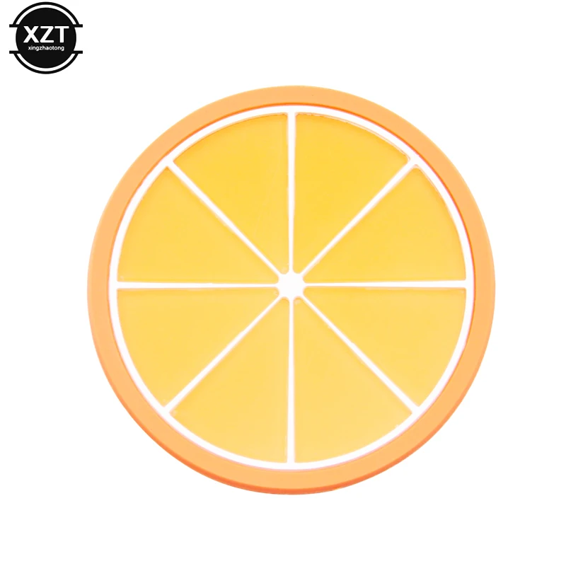 7 Pcs/set Fruit Shape Coaster Novelty Placement for Mugs Cup Table Decoration Stationery Office Accessories School Supplies