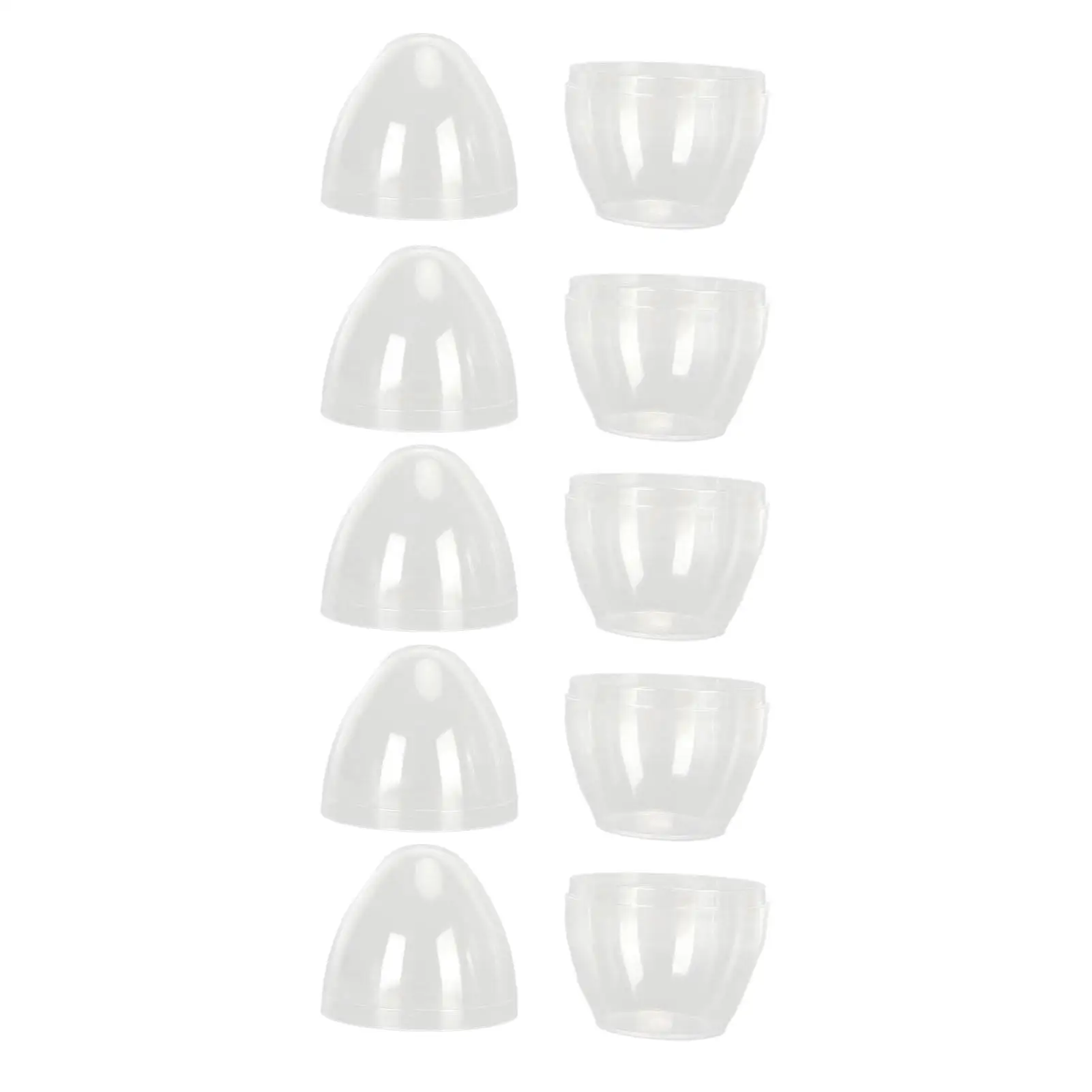 Transparent Plastic Egg Shaped Container for Makeup Sponge - Portable for cosplay and for stud Earrings 2