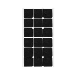 Felt Chair Leg Pads - Self - Adhesive Anti - Slip Floor Protectors - 180pcs(10 Sheet) (Black Square)