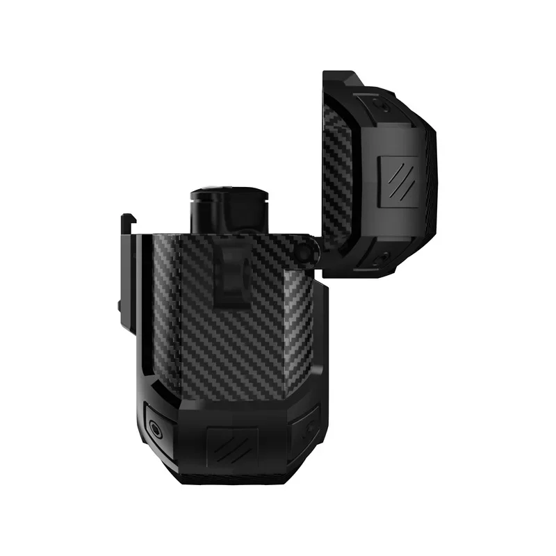Carbon Fiber Shockproof Case with Safety Lock Cover