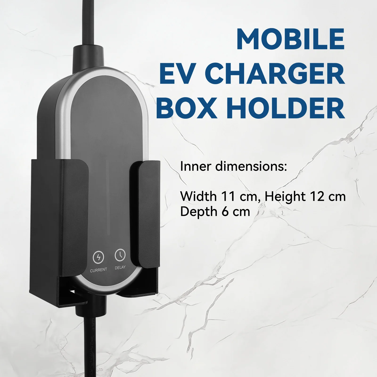 EV Charging Cable Holder Kit for Portable/Mobile EV Charger