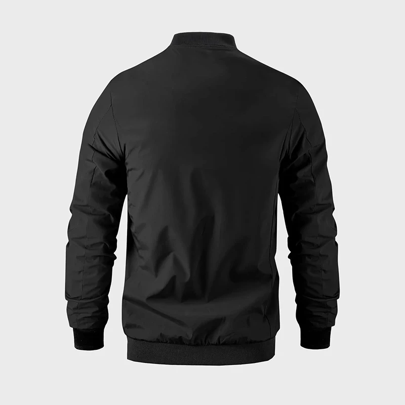 Men Letter Embroidery Bomber Jacket