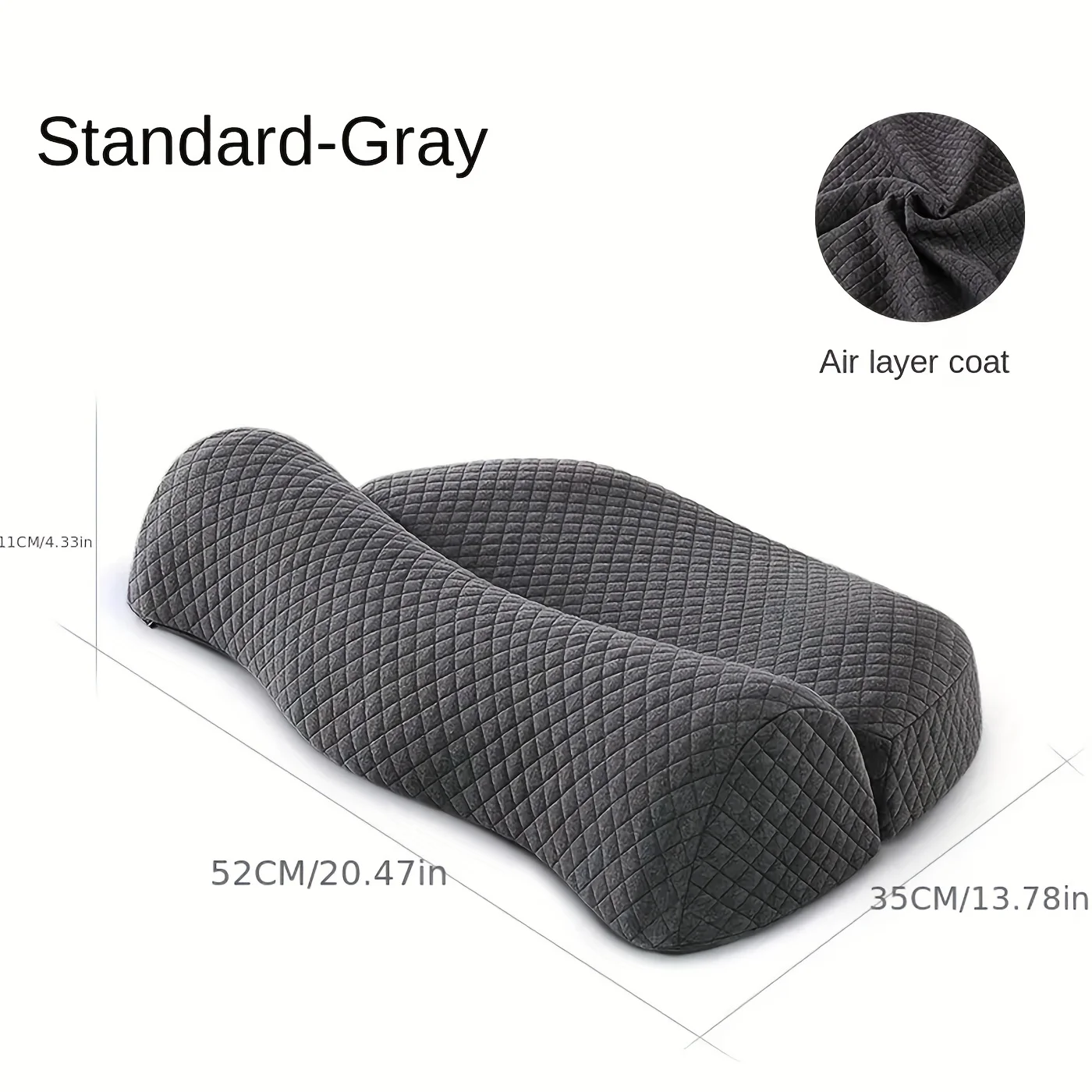1pc Ultimate Memory Foam Neck Pillow - Premium Comfort for Shoulder ，Cervical Pain Relief，Ergonomic Orthopedic Contour Design