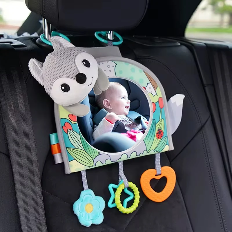 Baby Mirror For Car Baby Car Seat Toy Bundle Music, Mirror
