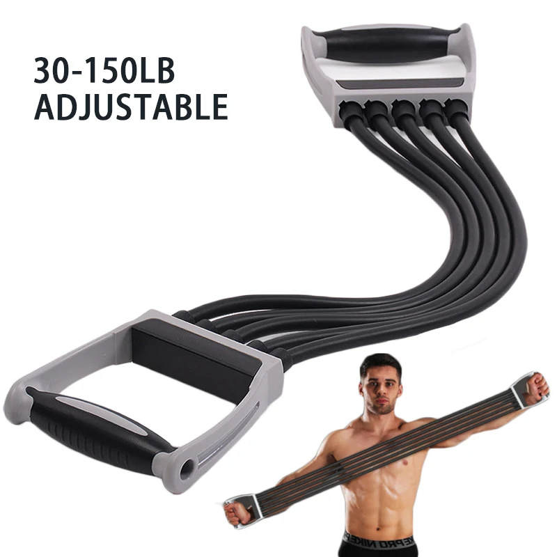 

Adjustable Hand Strengthener Fitness Forearm Home Trainer Arm Exerciser Expander Chest Resistance Bands Chest Muscles Exercise