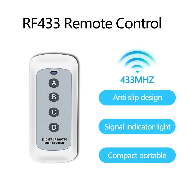 Smart Switch 433MHz Remote Control RF Light Switch Relay Wireless 110V 220V Relay Module for Lamp Fan for Curtain Garage Door