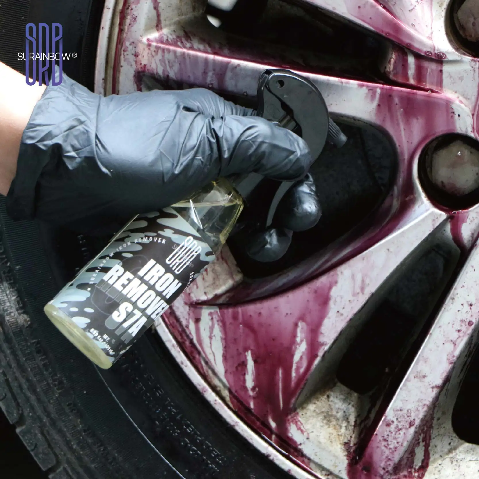 Car Iron Remover-Iron Remover Spray for Car Detailing Remove Particles in Paint Use Before Wax or Wash