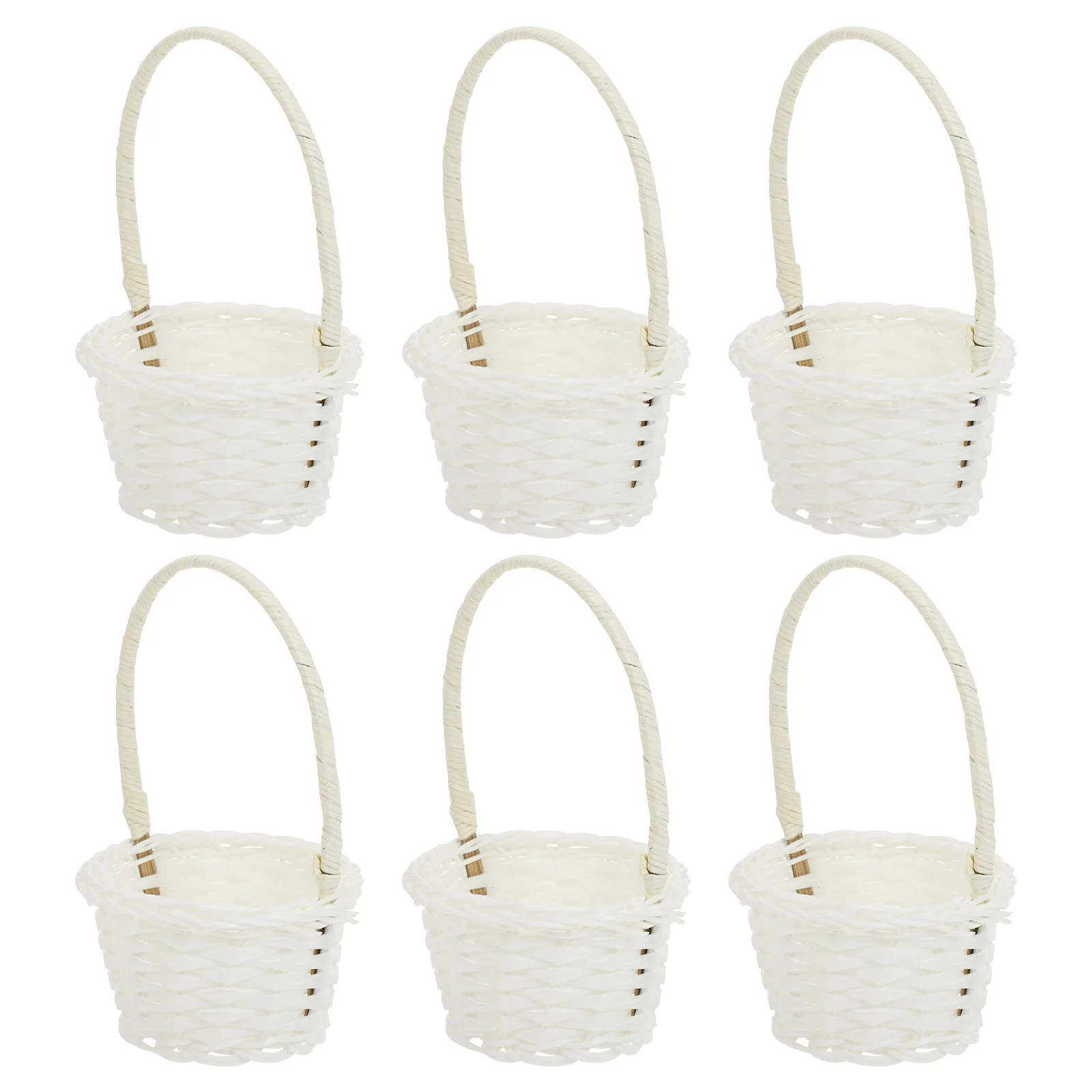 6pcs Durable Woven Baskets Distinctive Rattan Baskets Baskets 3