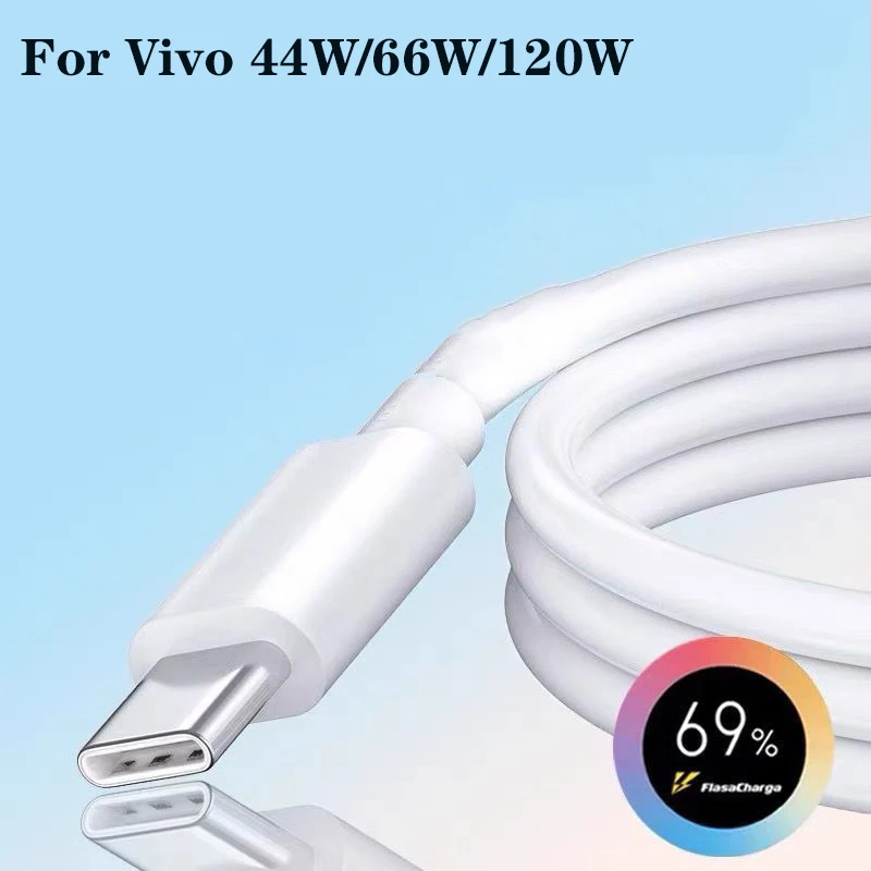 Vivo 44W 66W 120W Super Flash Charge Cable Original For VIVO X90 X80 X50 X30  S10 S9 IQOO 11 10 9 8 Pro Z6X Type C Charger Cord - AliExpress