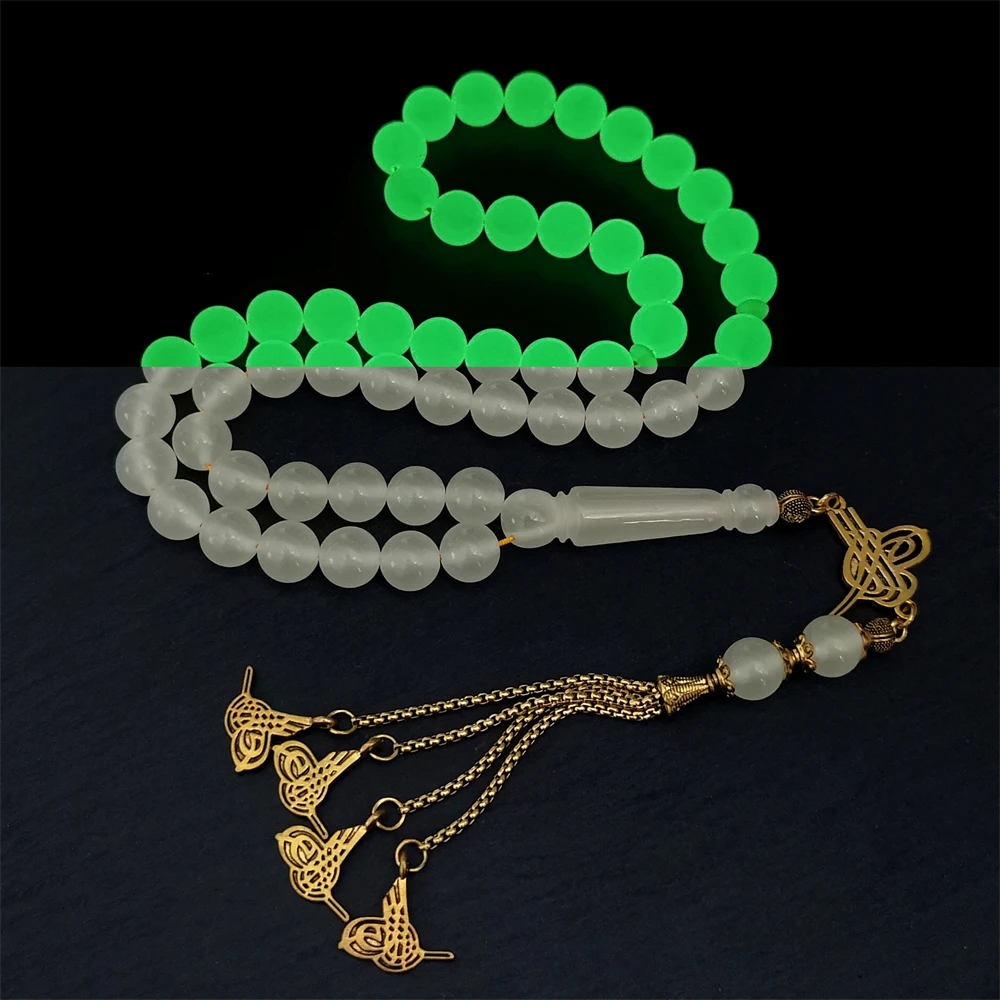 

Турецкие аксессуары, молитвенные бусины Tasbih, 51 шт., Аллах, четки, Ливан, смола, Янтарное ожерелье, мусульманские бусины
