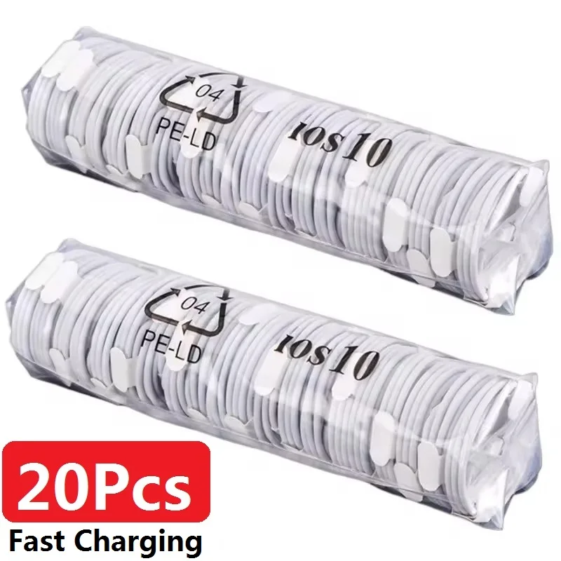 20-Pack Fast Charging USB-C Cables for Smartphones and Tablets