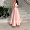 Marrilee Princess  Customized Big Bow Stain Evening Dress Elegant A-Line Sleeveless Floor Length Pleated Prom Gowns Robe 2024 3