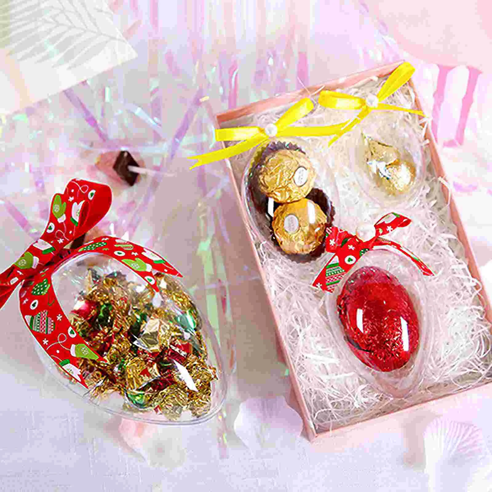 Bath Transparent Egg Balls Eggs Clear Ornament Bubble Machine Mold Easter Empty Case