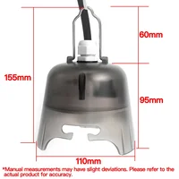 Outdoor Waterproof Electrical Socket Box, Weatherproof Power Outlet with Protective Cover for Garden Patio Wall Installation 3
