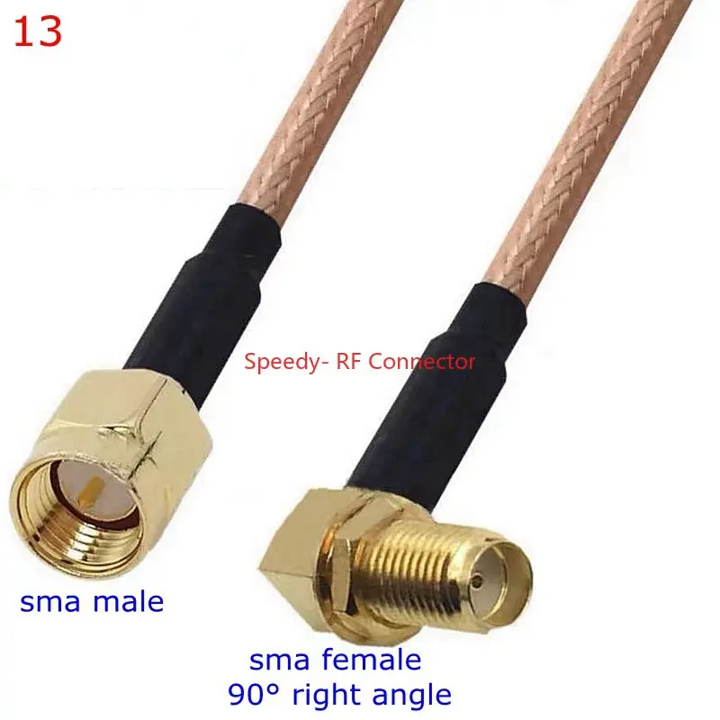 thumbnail image 1 of Kit de conector RG316 SMA a SMA macho hembra, conector RPSMA macho hembra a SMA, para cable de extensión de puente de coleta RG-316 de baja pérdida, 1 of 5