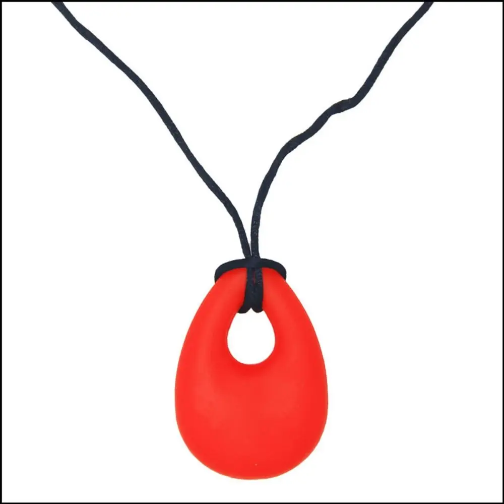 Teether Biting Toy for Newborn Soother Necklace Anti Autism ADHD Teething Toys Sensory Chewing Pendant Baby Chewy Necklace - 6
