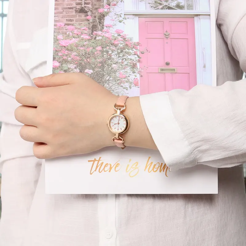 Ins Small Round Watch Women Luxury Watches Girls Quartz Wristwatches Fashion Gifts Bracelet Reloj Mujer Rosa Relogio Feminino 5