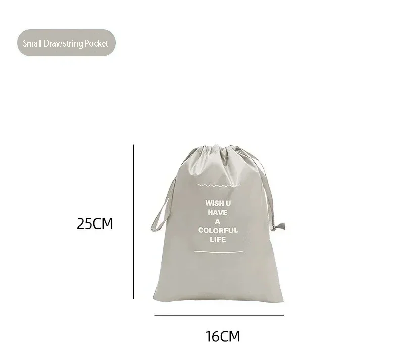 7 Pcs Set Travel Organizer Storage Bags Suitcase Packing Cubes Set Cases Portable Luggage Clothes Shoe Tidy Pouch Folding