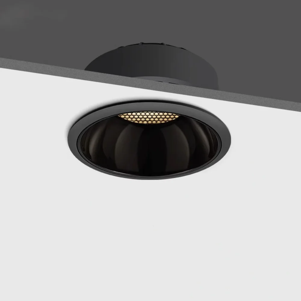 Led Embedded Honeycomb Anti glare 7W20W COB Downlight Spotlight 110V220V Lamp Round ceil Light For Living Room Bedroom lighting