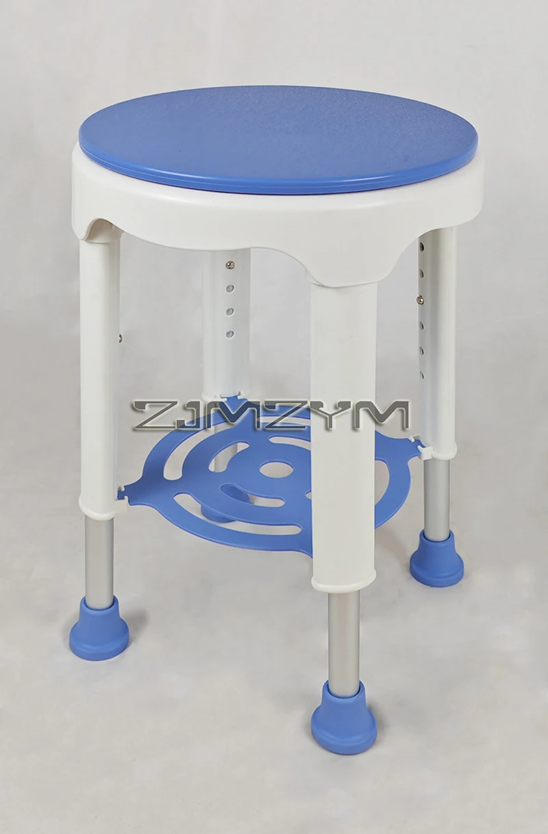 Rotatable Stool Anti-slip Bath Chair 6 Gears Height Adjustable Bath Tub Shower Chair Seat For Pregnant Woman Elderly