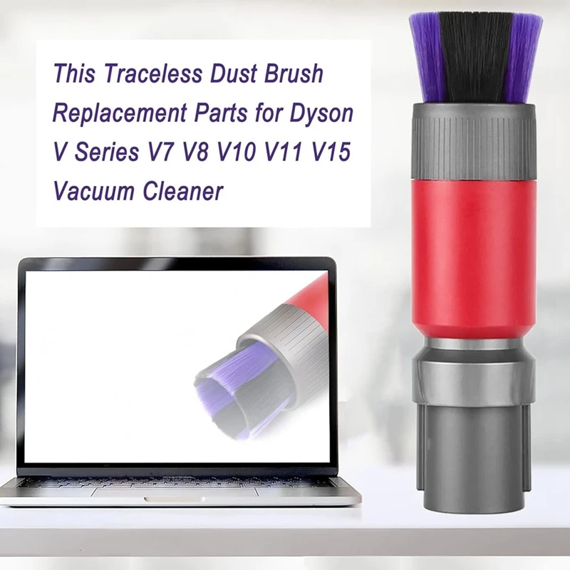 Flexible Crevice Tool Traceless Dust Brush Attachment for Dyson V7 V8 V10 V11 V15 Car Detailing&Corners Cleaning