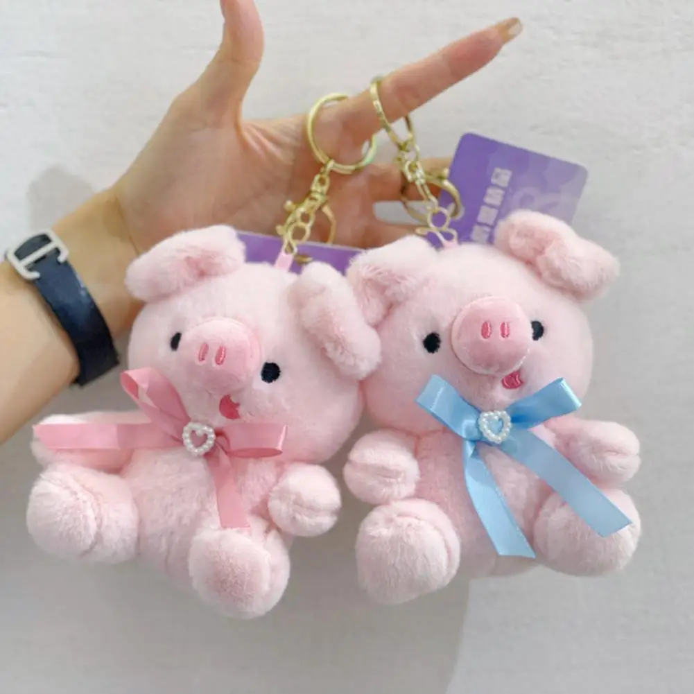 Cute Fully Filled Plushie Cartoon Key Ring Pendant Backpack Accessories Birthday Gift Animal Plush Toy Cartoon Pig Pendant cute bear keychain car pendant animal key chain women bag girl charm stylish silicone pendant birthday gift key ring toy doll