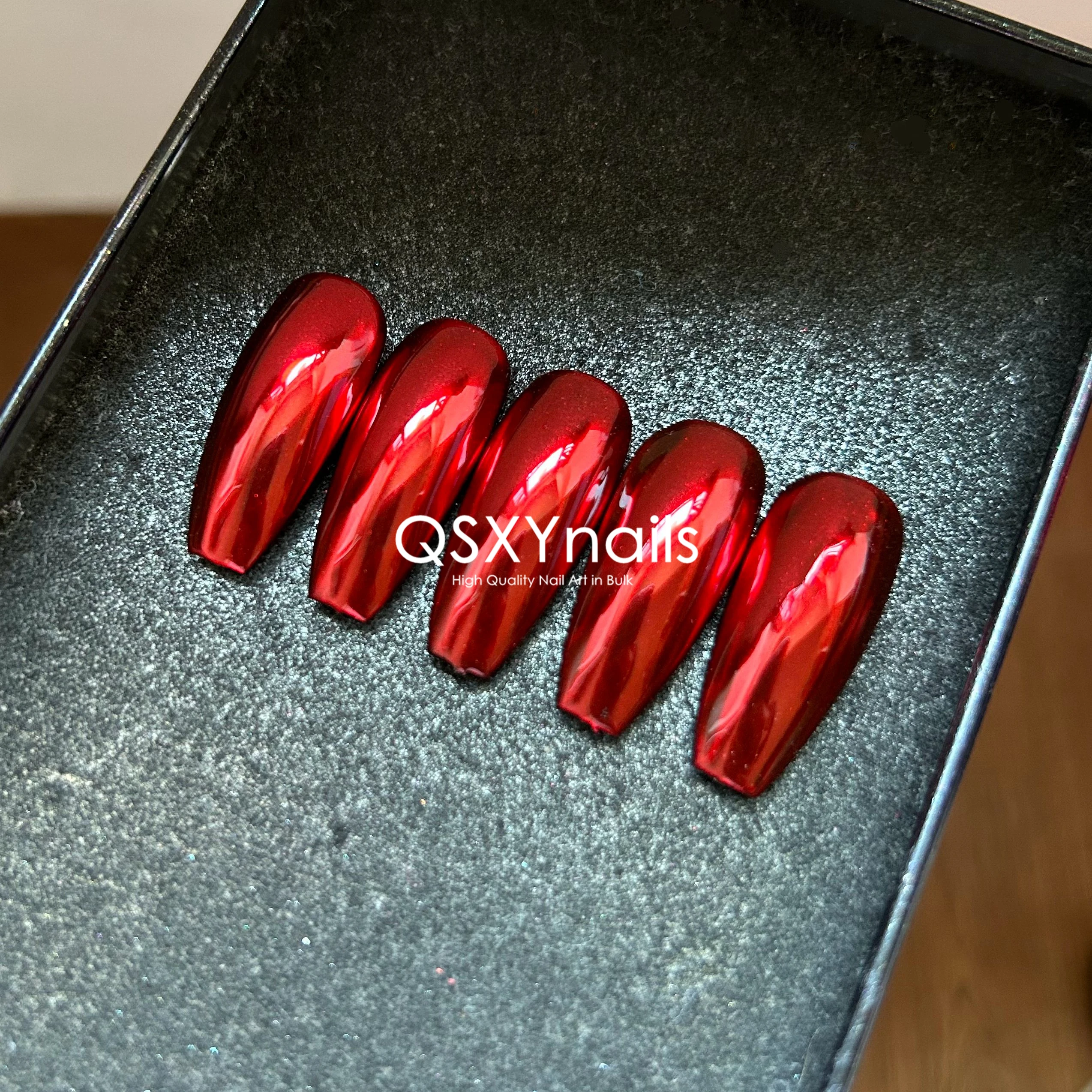 0.5g Scarlet Blood Red Gloss Mirror Powder Nail Chrome Pigment Glitter Smooth Rubbing for Nail Art Gel Polish nail powder nail glitter nail pigment nail decoration nail decorations