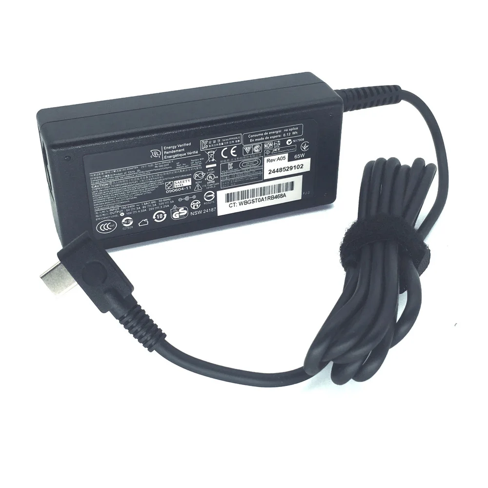 HP 프로북 430 440 450 G5 G6 455 G5 G6 G9 445 445R 455R G6 용  65W USB C 노트북 충전기 AC 어댑터 전원 공급 장치
