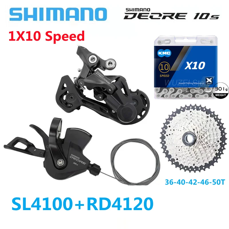 Переключатели передач Shimano Deore 10 в RD M4120 механизм переключения 1x1 0 скорости рычаг