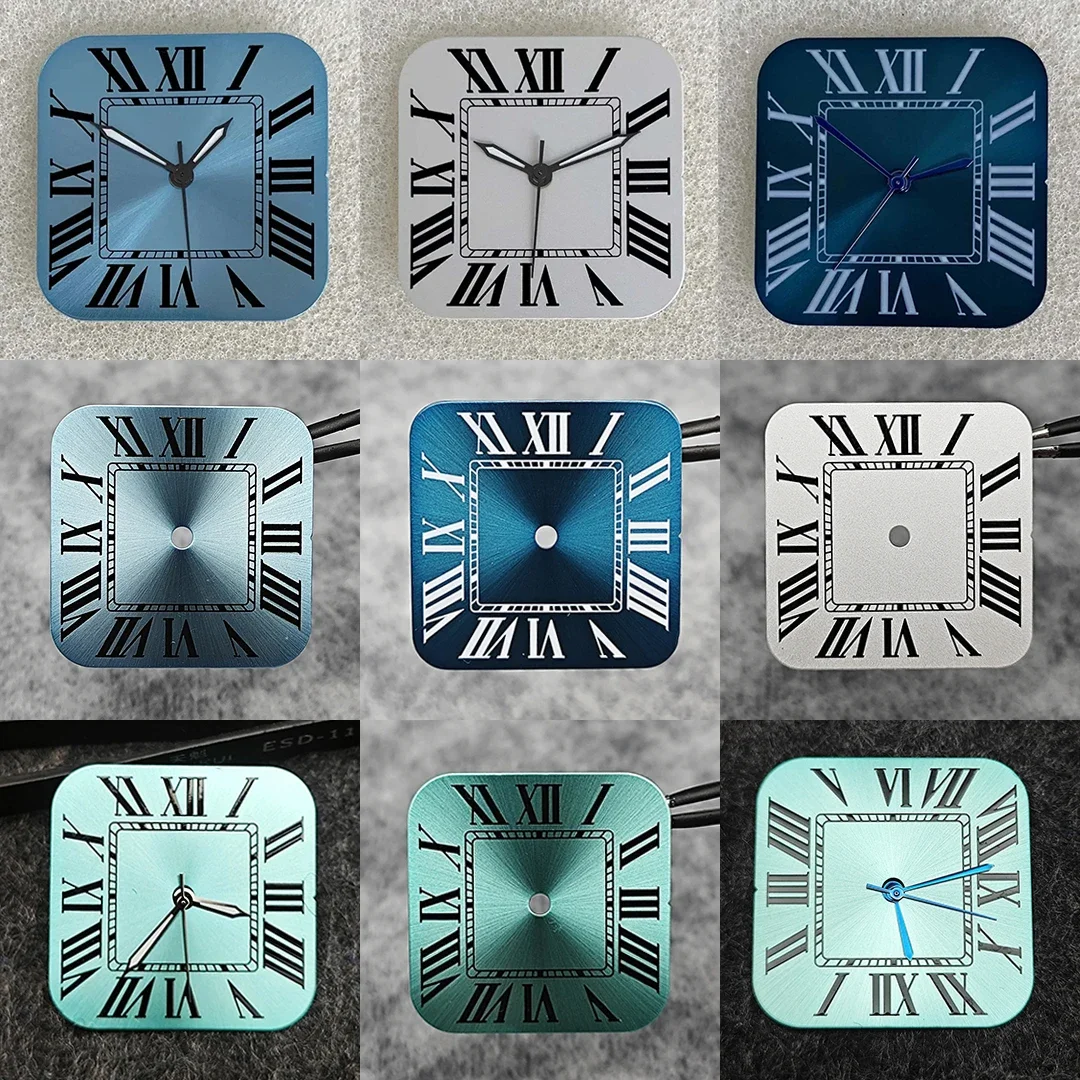 Square Roman Numeral Watch Dial with Needle Set - New Watch Accessories