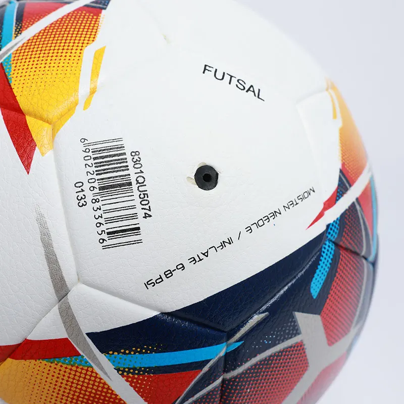 KELME Football Ball Professional Training Soccer Ball Thermal Bonding PU Size 4 Blue Red Indoor Low Bounce Soccer