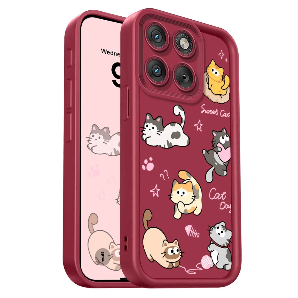 Adorable Staircase Soft Cover Cat Phone Case