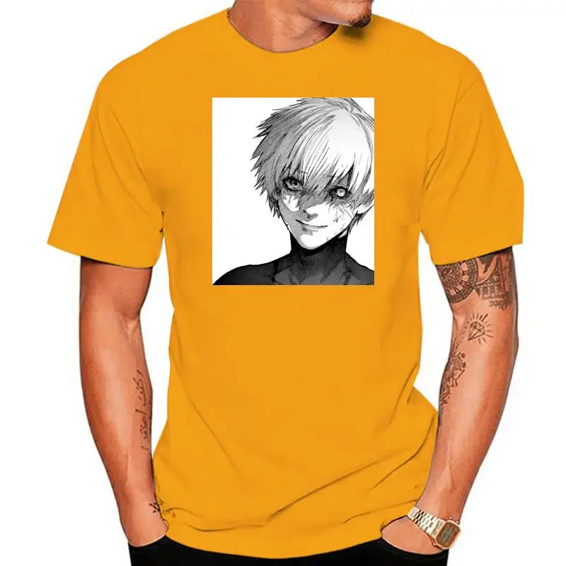 

New Summer T Shirt Ken Kaneki T-shirt Cotton Tokyo Ghoul Ofertas Men Cotton Tshirt Anime Tees Harajuku Streetwear