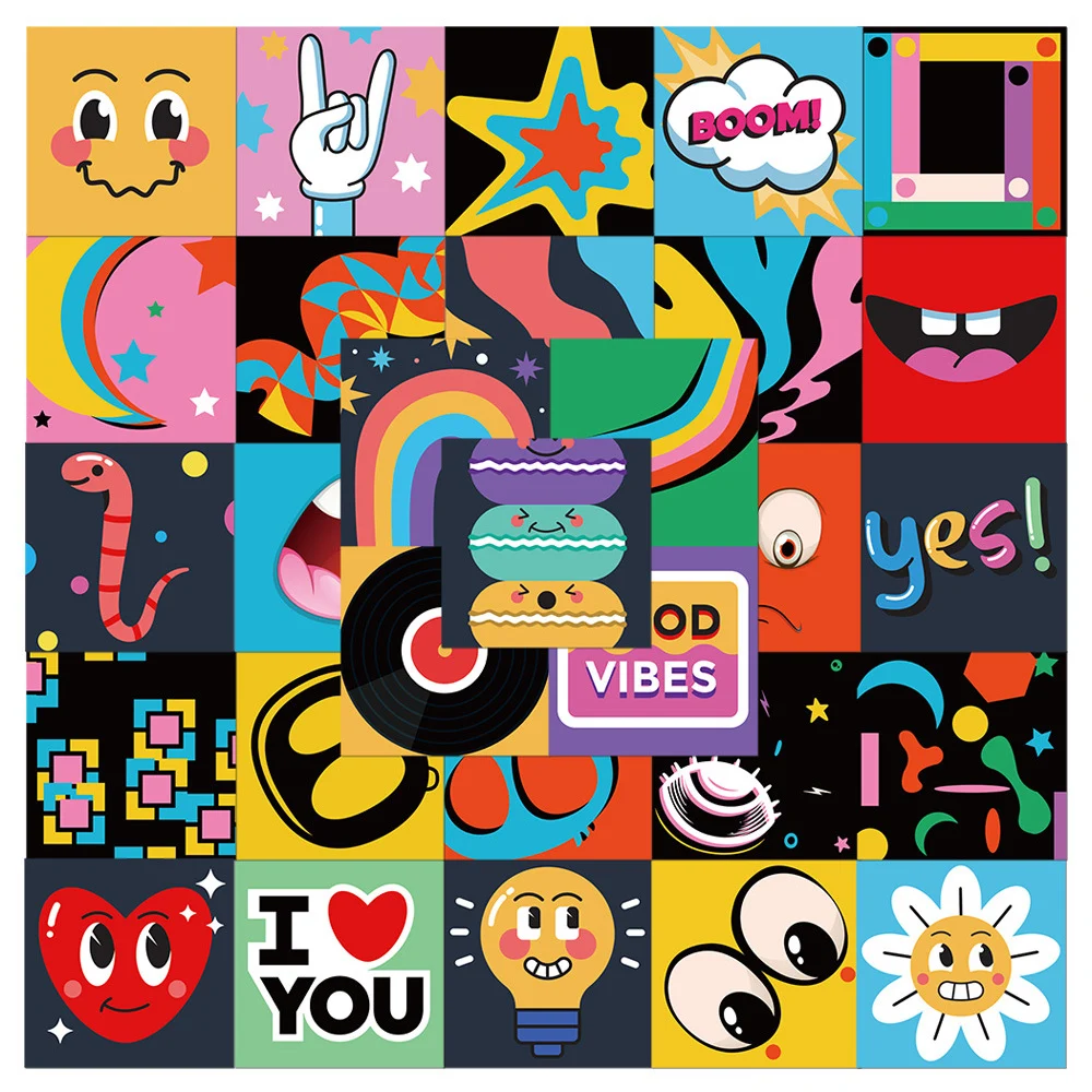 

10/30pcs Cute Cartoon Stickers Aesthetic Kids Toys DIY Phone Laptop Luggage Waterproof Kawaii Decoration Decals Sticker Packs