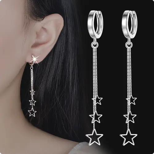 Tassel Beads Drop Earrings For Women 925 Sterling Silver Butterfly Long Boucle d'oreille oorbellen 2026 New Dangle Earring - Image 3