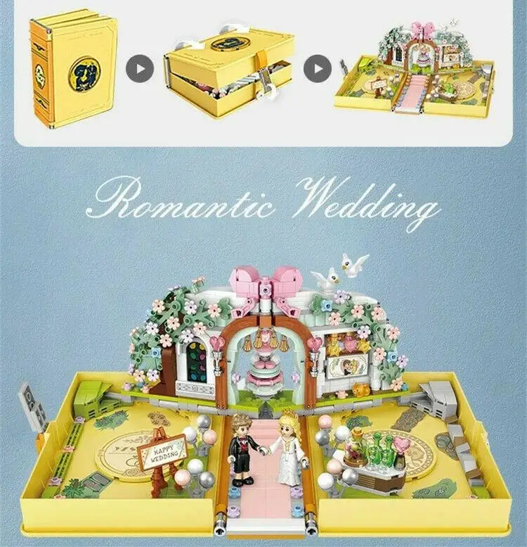 

LOZ mini Blocks Kids Building Bricks Toys Puzzle Wedding Book Lover Gift 1228 no box