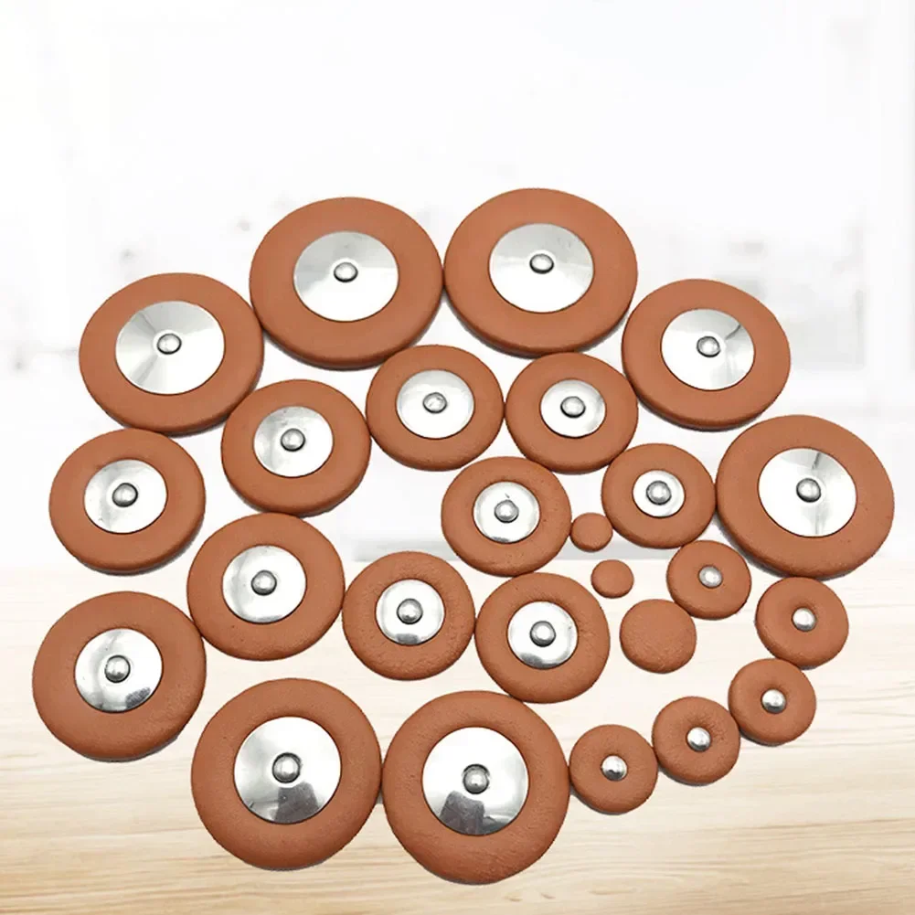 Professional Leather Tenor Saxophone Pads Sax Button Leather Pad For Woodwind Musical Instrument Parts Accessories 25pcs saxophone accessories saxophone pads