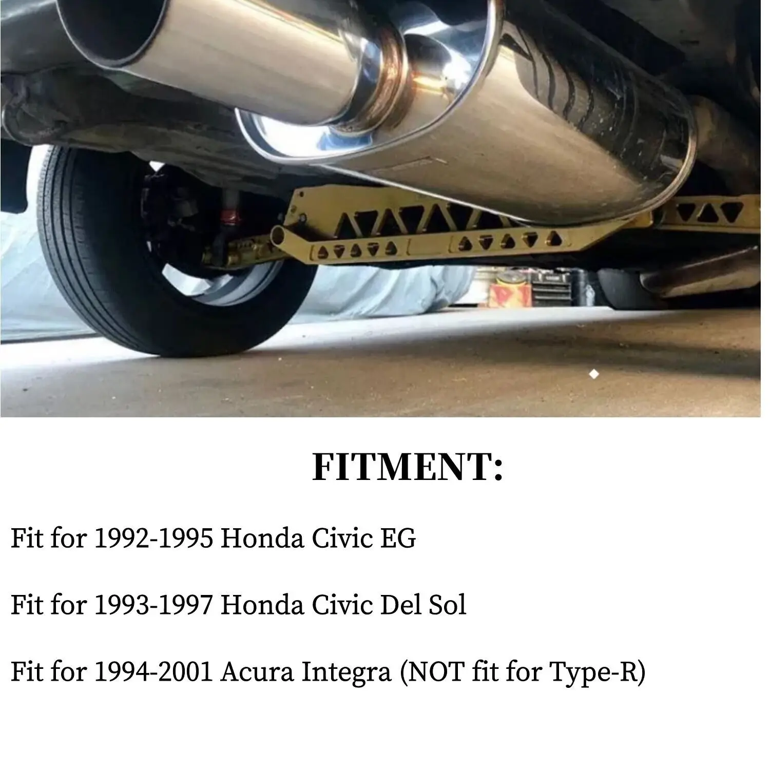 F7 Billet Rear Subframe Brace Control Arm LCA Tie Bar For 96-00 Honda Civic EK E - Foto 3