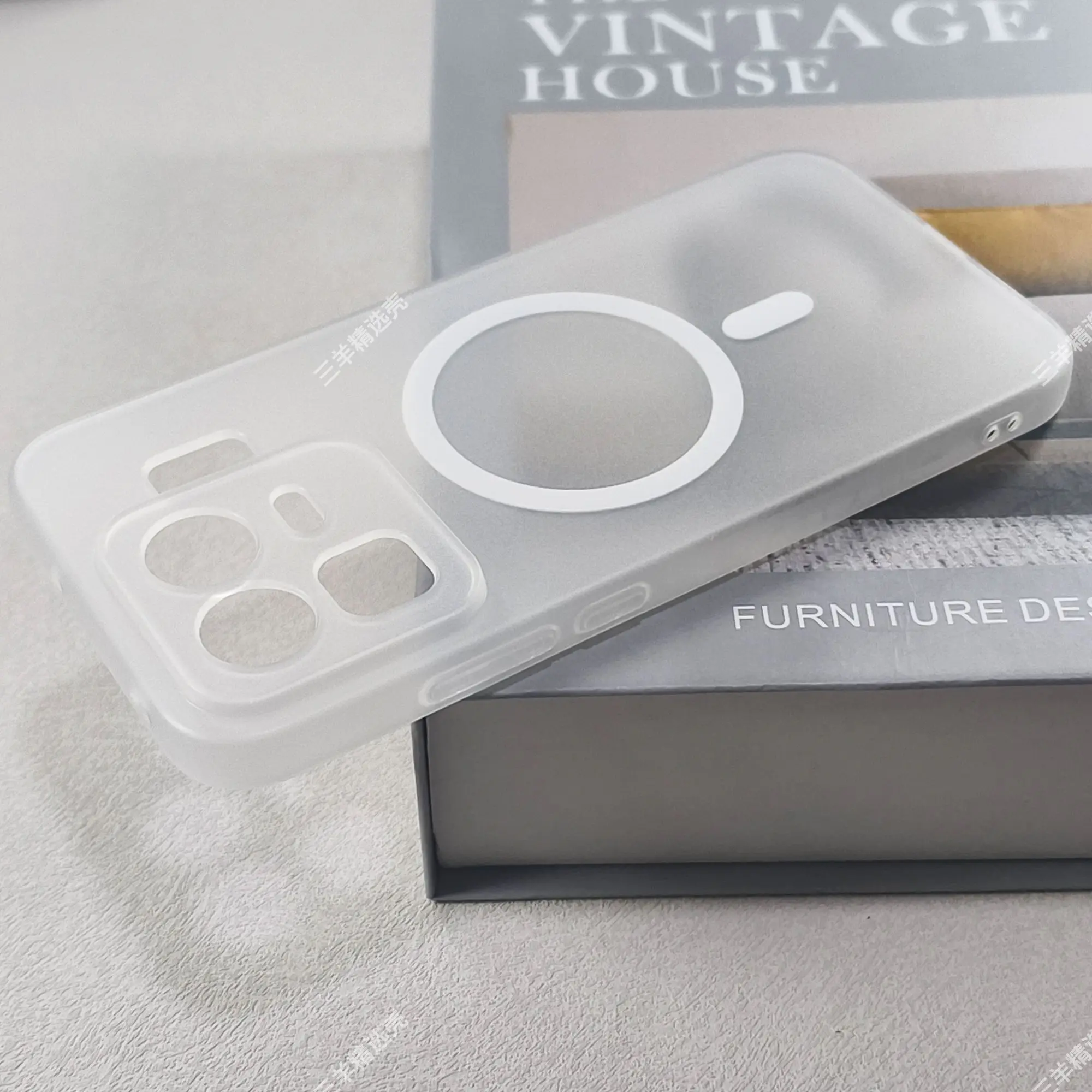 Solid Color Transparent White & Gray Shockproof TPU Matte Case